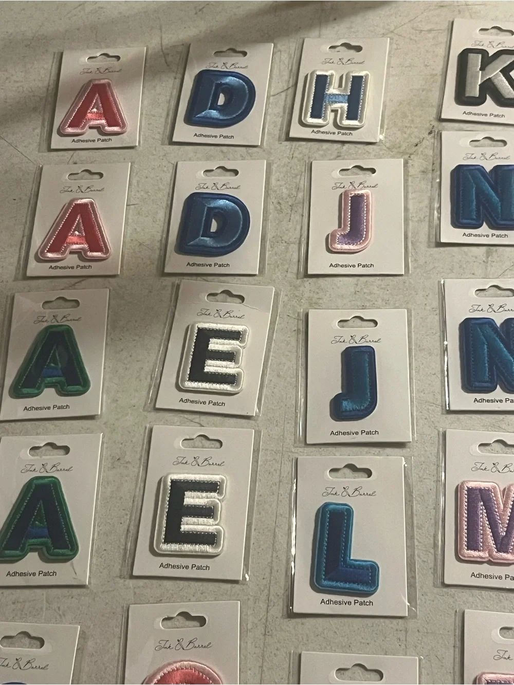 Alphabet Letter Wall Decals - Assorted Colors #5